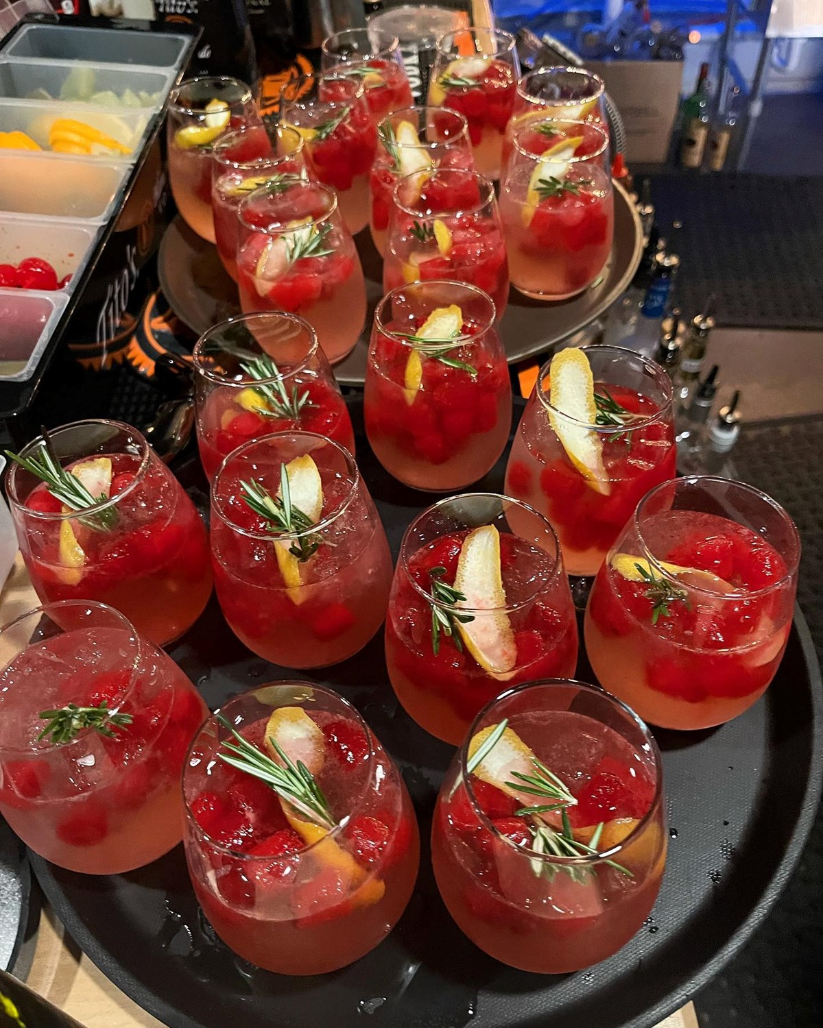 cocktails for a catering event
