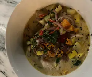 Thai Green Curry Bowl with chicken
